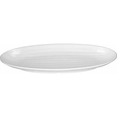 Tognana vassoio ovale cm 49x23 show plate bianco professionale in melamina resistente da -20° + 70°