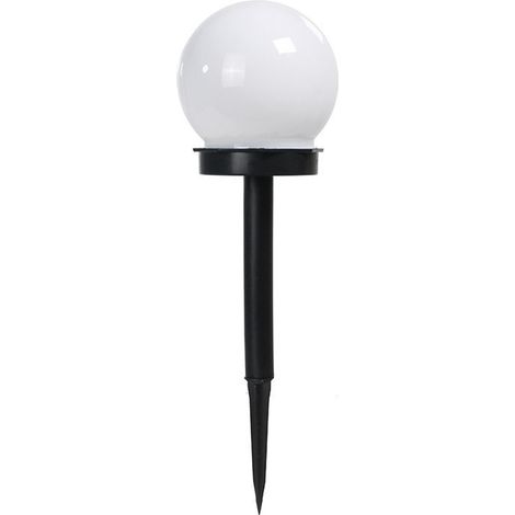 Ensemble de 2 boules solaires LED, éclairage extérieur, éclairage décoratif pour balcon, jardin, sol, clous (1/5)