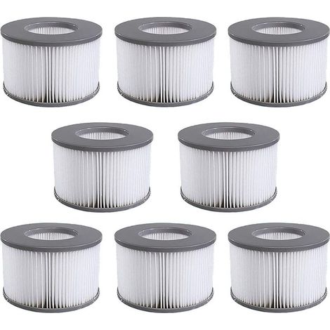8 Lite Spa-Filter für mspa, Modelle ab 2020, für Spa/Badewanne (1/5)