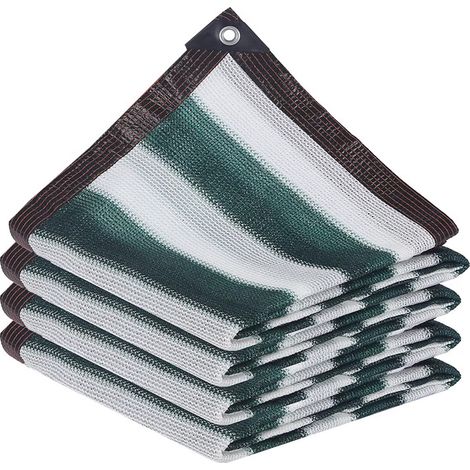 Voile d'ombrage rectangulaire camouflage, maille d'ombrage cryptée et épaissie, imperméable, auvent en toile pour balcon, terrasse, toit de villa, fleurs succulentes et protection contre les oiseaux (