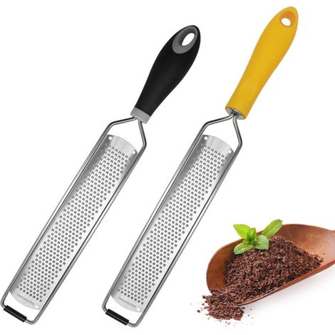 Robuste Käse- und Gemüsereibe aus Edelstahl für Parmesan, Zitrone und Ingwer – multifunktionales Küchenutensil - Crezuo