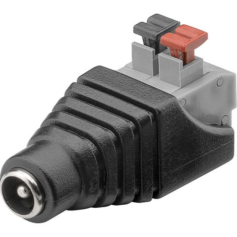 Conector DC hembra 5.5 x 2.1 mm terminal  Negro (1/4)