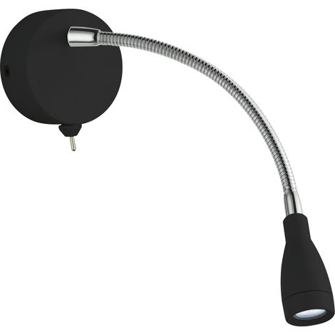 Searchlight Flexi Wall Applique LED Orientable Liseuse LED Noir (1/3)