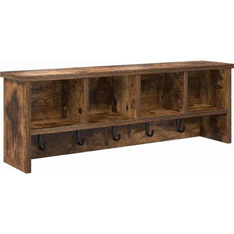 Maison Exclusive - Wandmontierter nachttisch Geräucherte Eiche 75
