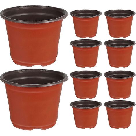 Hemoton Lot de 50 pots de fleurs en plastique pour plantes succulentes, bien formés et respirants. (1/5)