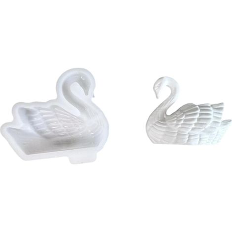 Moule de bougie en silicone pour la fabrication de bougies, moule de moulage en résine époxy d ' oies pour la fabrication d ' aromathérapies, décorations de maison, plâtres, ornement (1/5)