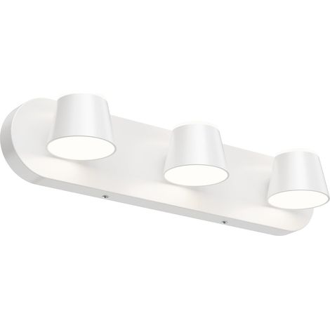 Applique murale LED noire à 2 lampes pour salle de bain, orientable et à intensité variable, 10 W, lumière neutre, 1 pièce (1/5)