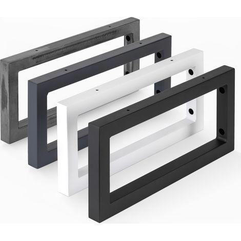 Holzbrink 2x supporti a parete 350x150 mm Grigio per lavabo, staffe per lavabo di design robuste, supporti per mensola a parete, supporti per lavabo per il montaggio a parete (1/5)