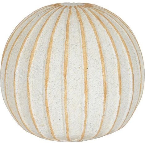 Grove Small Decorative Ball - Ceramic - L10 x W10 x H9 cm - White