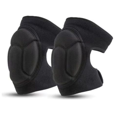 1 Paire de Genouillères de Travail, Genouillères de Jardin de Protection Noires Genouillères Antidérapantes, Anti-Collision, Genouillères de Jardin Multifonctionnelles - Noir (1/5)