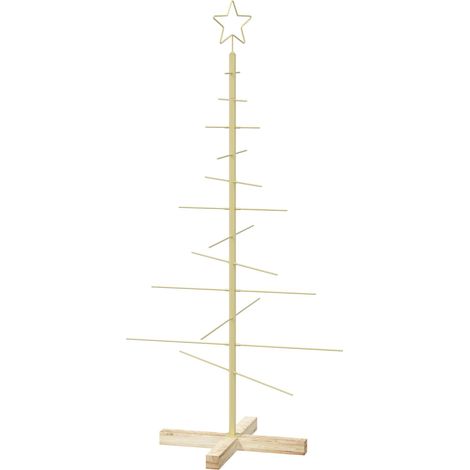 Metall Weihnachtsbaum KUOPIO 120 cm Stahl Gold vidaXL