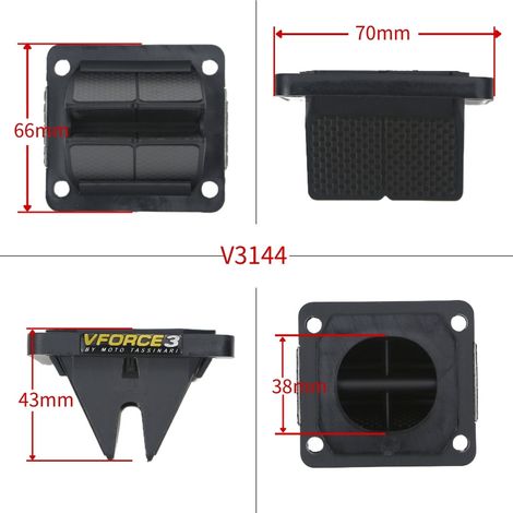 Clapet anti-retour VFORCE3 V3144 pour YZ125 RD350 DT180 DT175SM/TT/RM/C125 (1/4)
