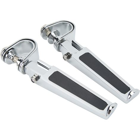 Paire de repose-pieds Clevis en U, universels pour moto roadster, compatible barres moteur 1in-1-1/4in, accessoires de fixation robustes. (1/5)