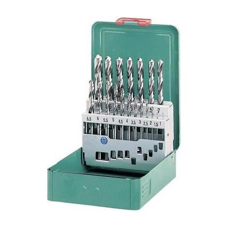 Heller 21962 4 HSS Kit punte a spirale da metallo 19 parti 1 mm, 1.5 mm, 2 mm, 2.5 mm, 3 mm, 3.5 mm, 4 mm, 4.5 mm, 5 mm