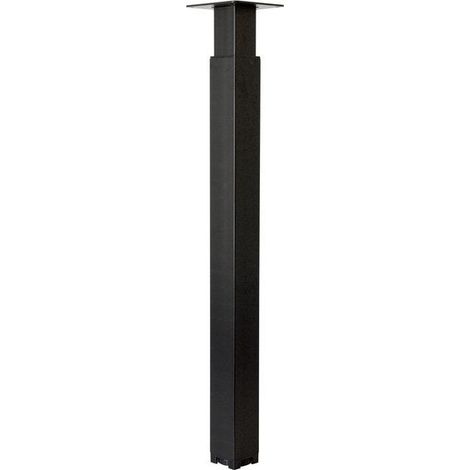 Quadratisches Beistelltischbein, CIME, verstellbar schwarz CIME