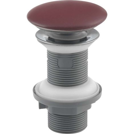 Sapho Infinity - Piletta di scarico Click-Clack per lavabo, maroon red 38TP0169I