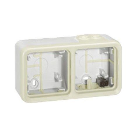 LEGRAND 069690 PLEXUS Scatola superficie orizzontale 2 posizioni bianca