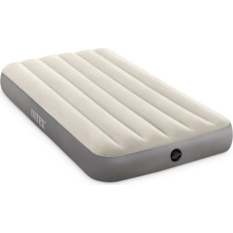 Intex – Matelas gonflable 64101 1 personne 191 x 99 x 25 cm – Technologie Fiber-Tech pour confort optimal – Charge max 136 kg