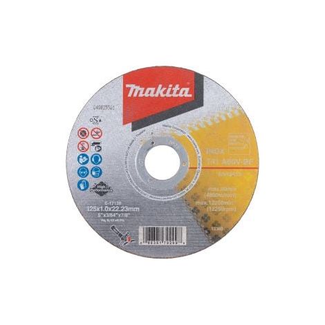 Makita  Disco  de  corte  INOX  125x1  mm  -  E-17120