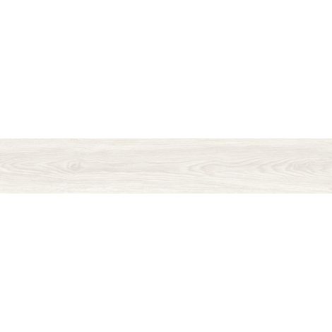 Mexen Savana Carrelage émaillé Bianco rectifié G1, carreau effet bois pour sol et mur 120 x 20 cm, carving - TL614-120-020-00 (1/3)