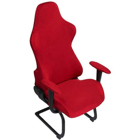 Gaming-Stuhlbezüge, ergonomische, elastische und dehnbare Bezüge für Gaming-Bürostühle (burgunderrot)