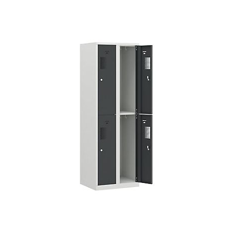 eurokraft basic  Armadietto a due piani Amsterdam  2 scomparti