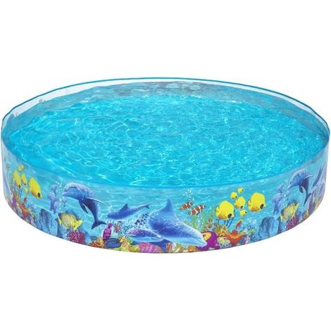 Piscine pour tout-petits avec toboggan Bestway 55031-17 Fill'N Fun Odyssey 244 x 244 x 46 cm - Multicolore (1/5)