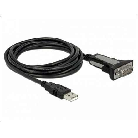DeLOCK Delock Adapterkabel USB Typ-A Stecker 1 x Seriell RS-232 DB9 Stecker 3 m (65962)