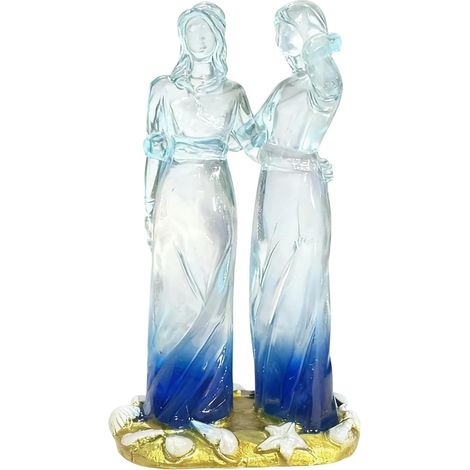Figurines Représentant des Sœurs Ornement de Bureau en Résine Ornement d'Art de Bureau pour Sœurs Pour Cadeau Femme Décoration Maison Anniversaire Noël Fête Des Mères Ornement Cheminée (1/5)