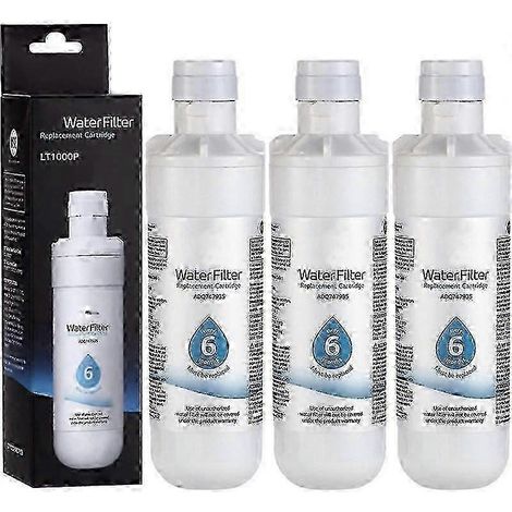 Lot de 3 filtres à eau pour réfrigérateur LG LT1000P ADQ747935 (1/4)