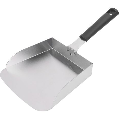 Professioneller Plancha Food Mover Grillspatel aus Edelstahl mit Griff zum Pfannenrühren, Kochen und Umstellen von Speisen. (1/5)