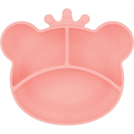 Assiette À Suction En Silicone - Pour Bébés Et Tout-Petits - Résistant À La Chaleur - Forme Animale - 1 Pièce (1/5)