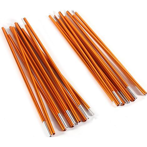 Barre de soutien extérieure de poteau de tente d'alliage d'aluminium de sac à dos de 2pcs pour le camping de randonnée (1/5)