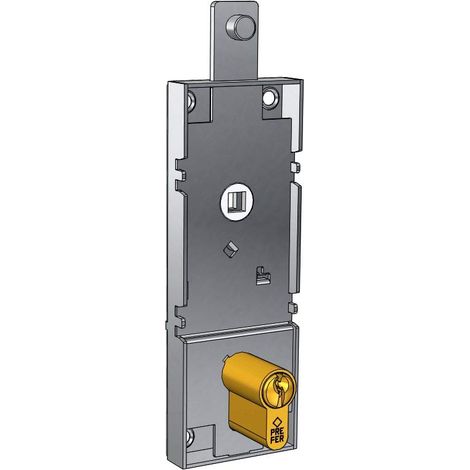 serratura per basculante/garage cilindro a profilo europeo interasse 70 mm