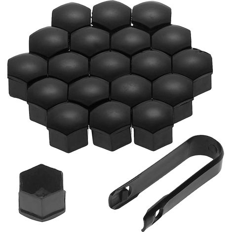 Couvercle De Vis De Roue - 17 mm - Universel Pour Écrous Hexagonaux - Protection Contre La Corrosion - Lot De 20 Pièces (1/5)