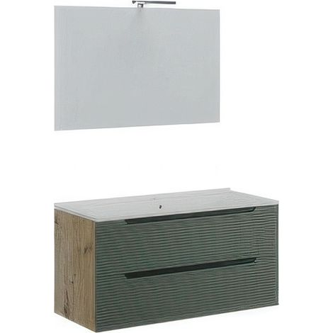 MOBILE BAGNO COMFORT 2C DOGATO 100 ROV/VERDE SAL
