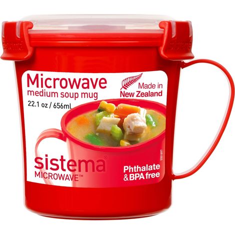 Sistema Suppentasse rot 656 ml Mikrowelle (1/3)