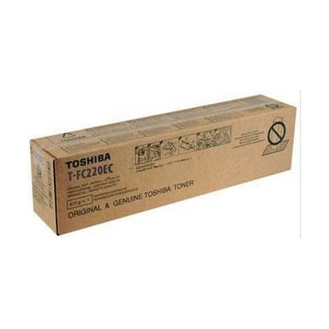 Toner T-FC220EC Ciano per e-STUDIO2020AC, Cartuccia di Ricambio con Durata di 38.000 Pagine - Codice 6AJ00000231