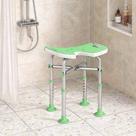 Tabouret de douche en aluminium réglable 39 à 51,5 cm (1/5)