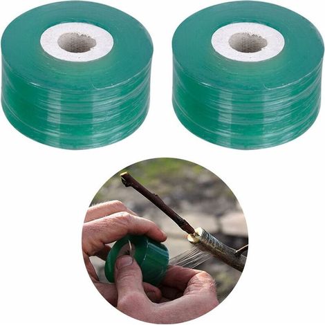 Transparent Grafting Tape, Grafting Tape, Nursery Tape, Grafting Tape, Suitable for Plants, Fruit Trees, 2 Pieces, 2cm (1/5)