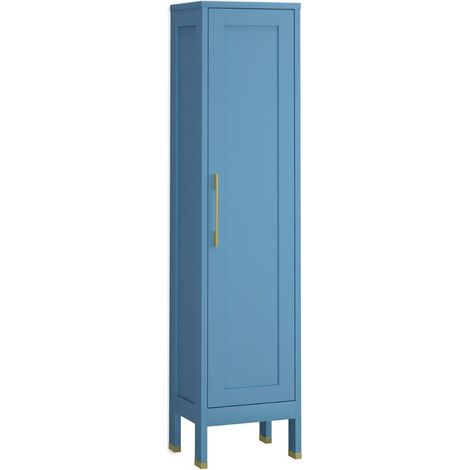Columna Baño a Suelo 1 Puerta 160 x 35,7 x 32,5cm Island Mate Tirador Oro (1/3)