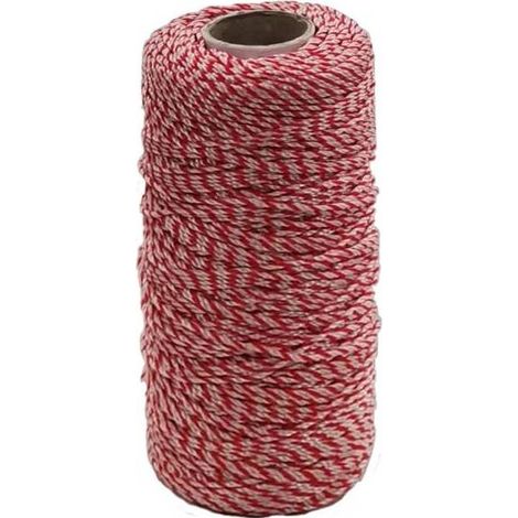 5PZ LENZA X MURATORI IN PP BIANCO/ROSSO MT.200