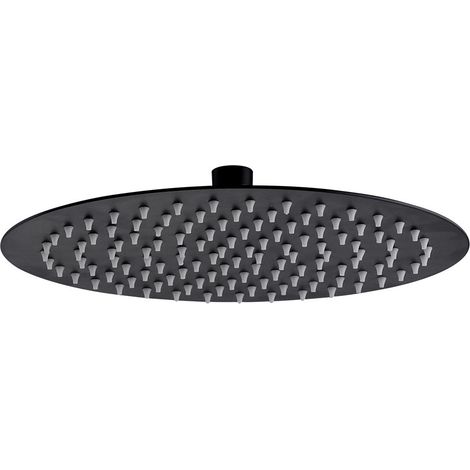 Regendusche Brause schwarz matt rund Ø30cm Kopfbrause Rainshower Aloni Regendusche Kopfbrause rund Schwarz matt Ø 30 cm (1/2)