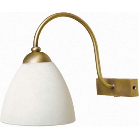Wandleuchte Flurlampe Wohnzimmerleuchte gold weiß Schlafzimmerlampe E27 H 155 cm