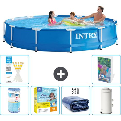 Frame Pool Rund - 366x76 cm - 7-teilig S65