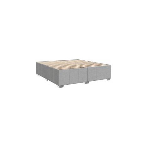 Cadre de lit 46cm en tissu Kloé - Élégance contemporaine-Gris clair-200x200 (1/5)