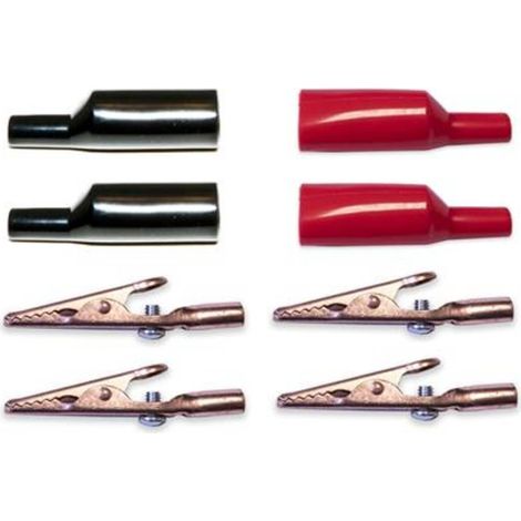 Mueller Electric 010012 Kit morsetti a coccodrillo Rosso, Nero 1 KIT