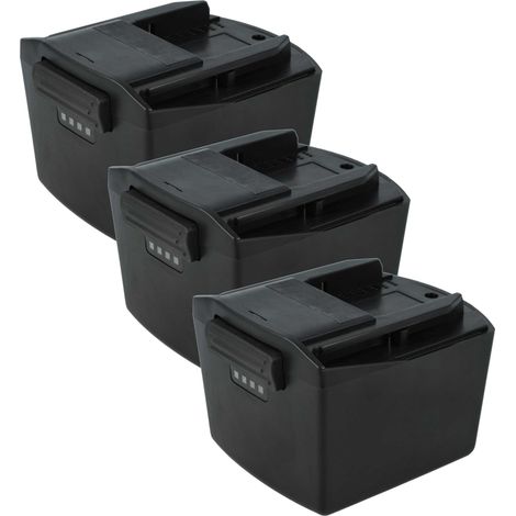 EXTENSILO 3x Akku kompatibel mit Hilti SF 14-A, SFH 14-A, RC 4/36-DAB, SFC14-A, SFH140A, SID 14-A Werkzeug (6000 mAh, Li-Ion, 14,4 V)