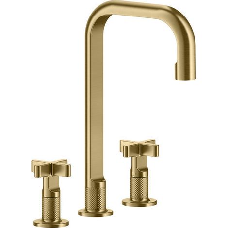 Gessi Inciso+ Mélangeur lavabo 3 trous, bec H=212 mm x 160 mm