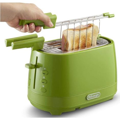 De Longhi CTLAP2203.GR Toaster 2 Scheiben grün 550 W
